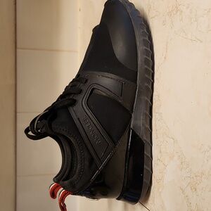 Moncler Black Leather And Neoprene Emilia Activewear Shoes